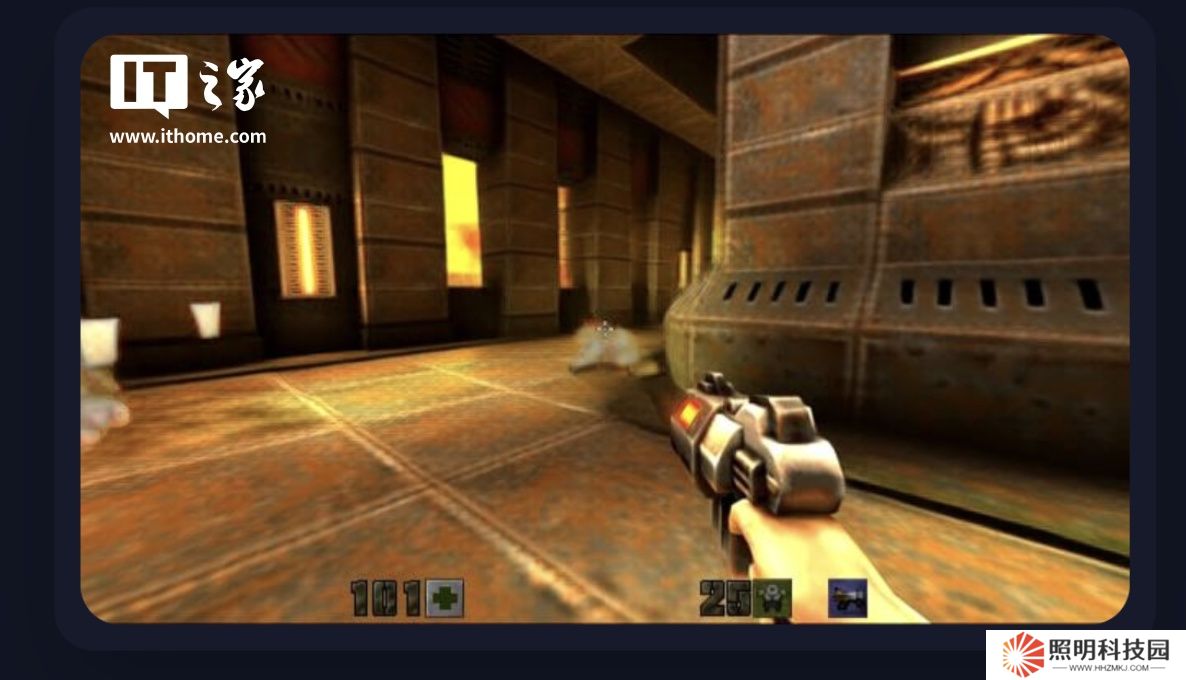 微軟公布基于 Muse AI 生成的《Quake II》游戲技術(shù)演示 DEMO：分辨率提至 300 x 180