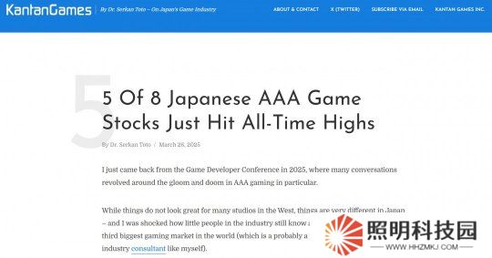 日本8大游戲廠商 已有5家股價創(chuàng)歷史新高