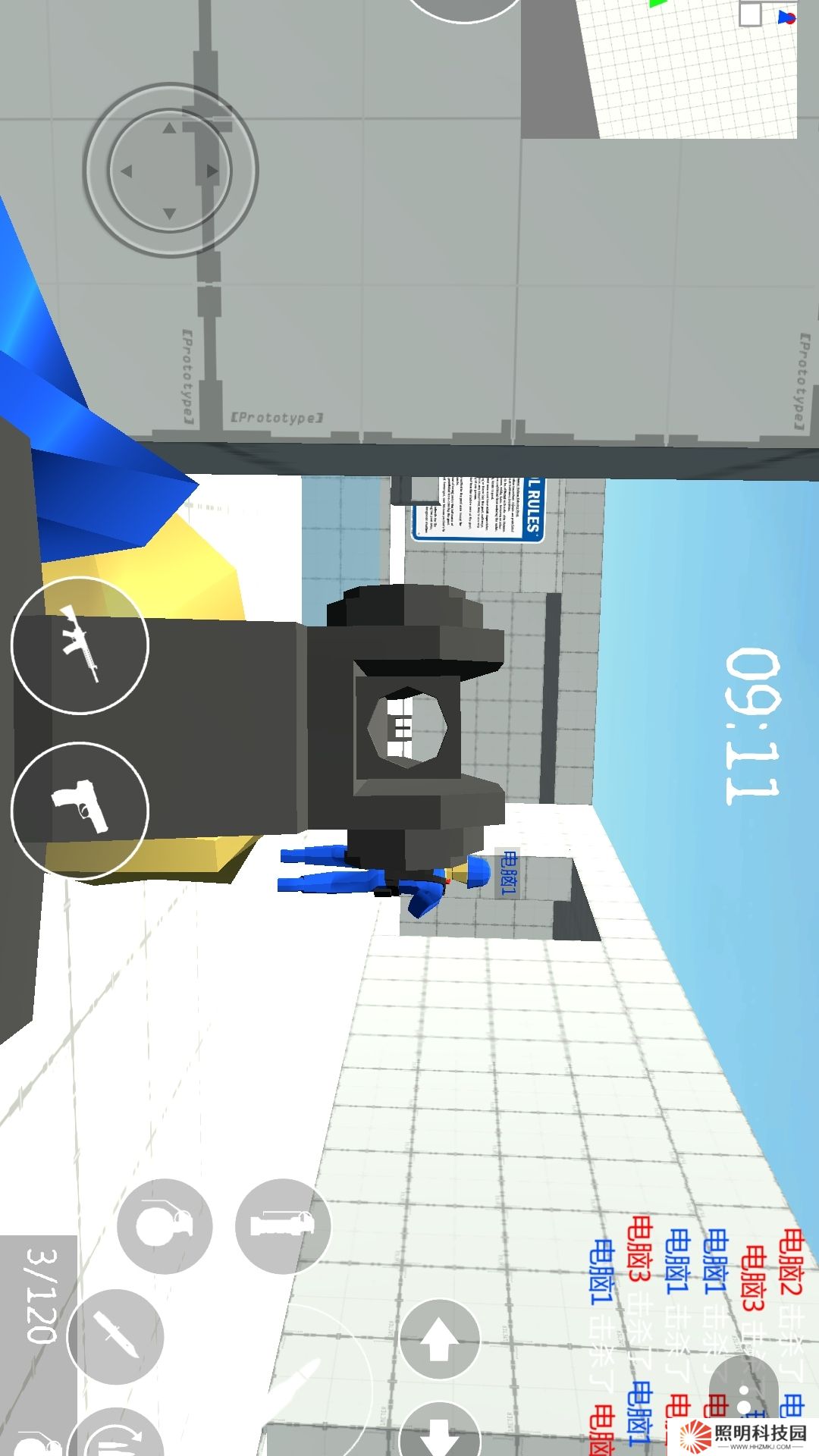 沙盒紅藍(lán)戰(zhàn)地模擬器 v1.0-全新地圖，自定義對(duì)手